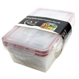 Bento Lunch Box 2Pcs Set 40.5 Oz- Meal Prep Containers Microwavable BPA Free
